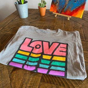 Multi-Color "LOVE" Tee-Shirt
